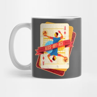 Kiss my Ace (of Diamonds) | Volleyball Design Mug